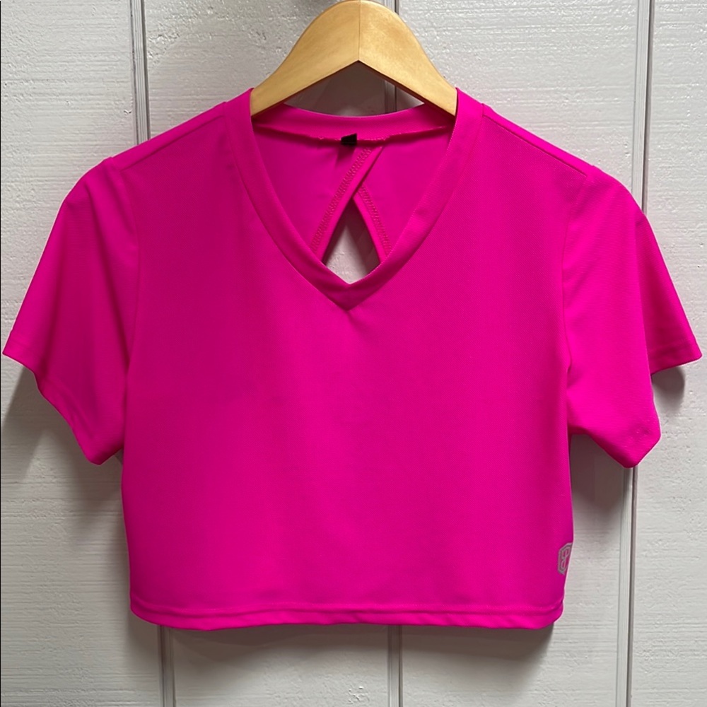 Born Primitive Pink Crop Cutout T-Shirt